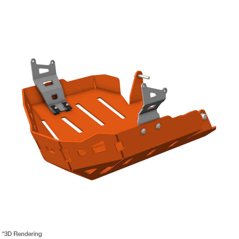 Crosspro Aluminium Engine Guard, Orange - inc GT ; Compatible with OEM Centre Stand