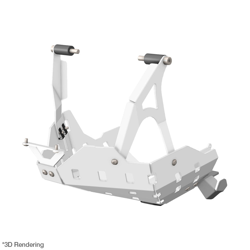 Crosspro Aluminium Engine Guard, White – Ducati DesertX 2022–2025