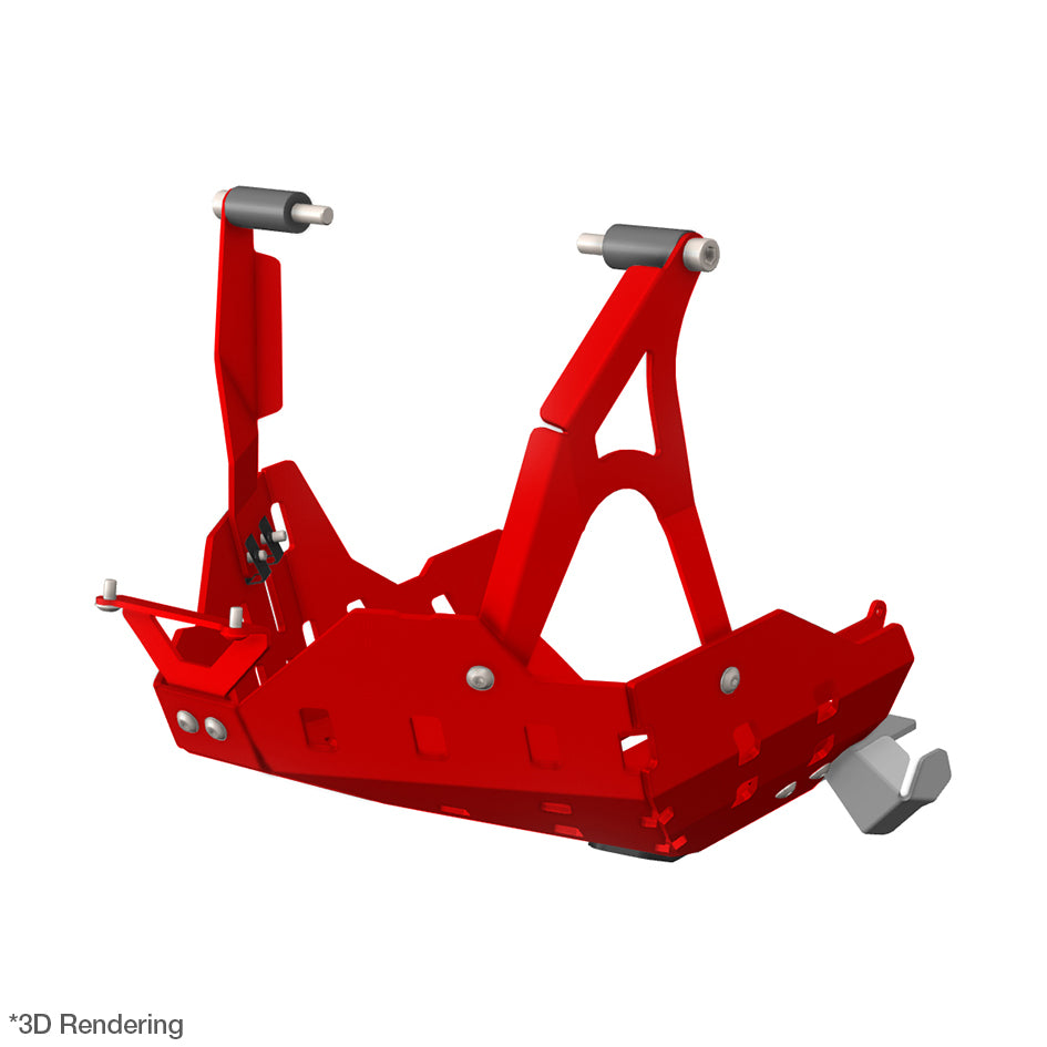 Crosspro Aluminium Engine Guard, Red – Ducati DesertX 2022–2025