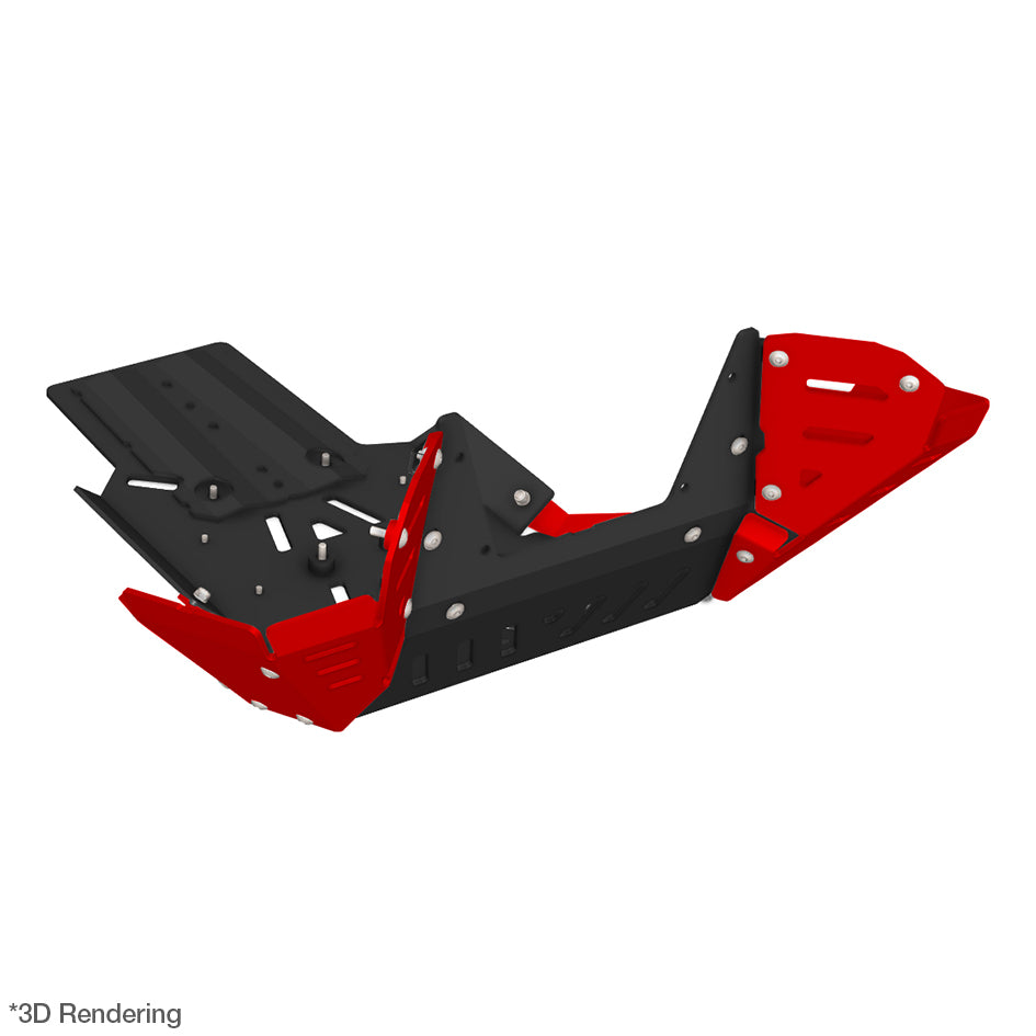 Crosspro Aluminium Engine Guard, Red - Compatible with OEM Centre Stand (2CP09000900407)
