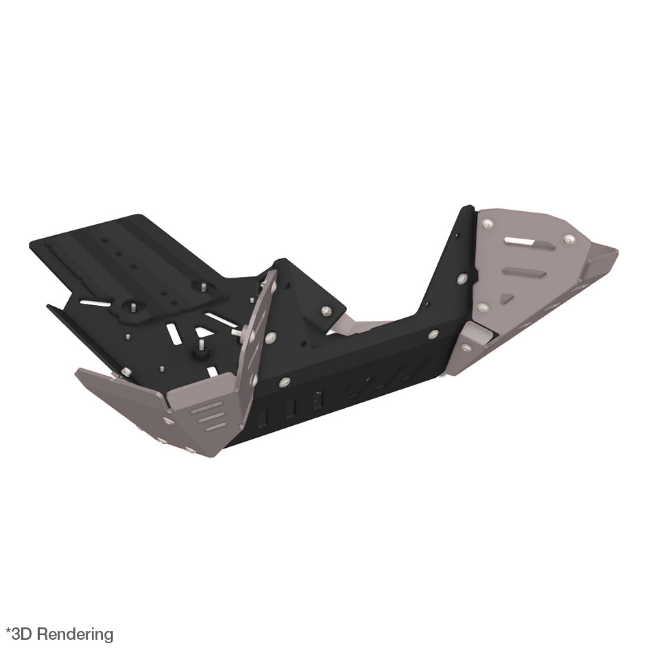 Crosspro Aluminium Engine Guard, Ice Polish Protected - Compatible with OEM Centre Stand (2CP09000900412)