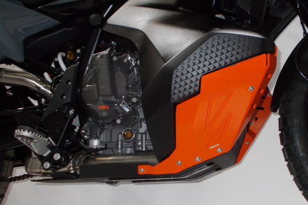 Crosspro Aluminium Engine Guard, Orange - Compatible with OEM Centre Stand (2CP09000900510)
