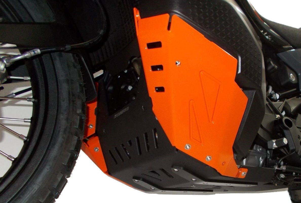 Crosspro Aluminium Engine Guard, Orange - Compatible with OEM Centre Stand (2CP09000900510)