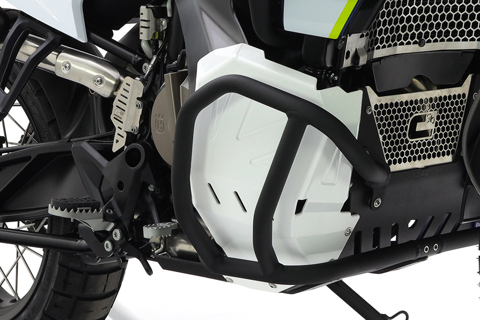 Crosspro Aluminium Engine Guard, White - Expedition – Husqvarna Norden 901 2023–2026
