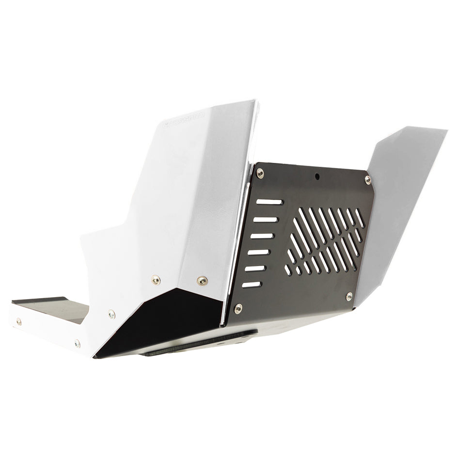 Crosspro Aluminium Engine Guard, White – Kove Rally 450 2024–2026