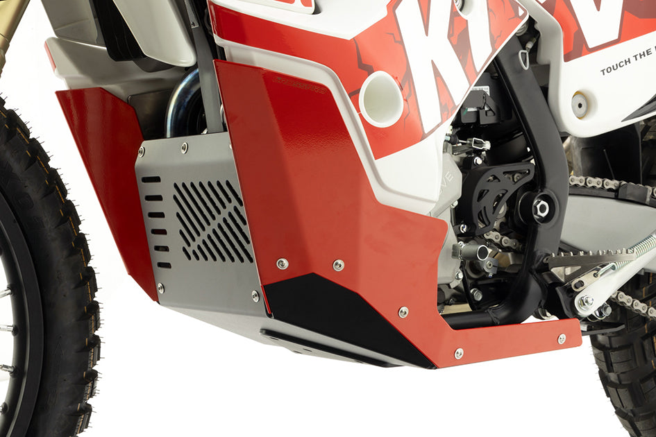 Crosspro Aluminium Engine Guard, Red – Kove Rally 450 2024–2026