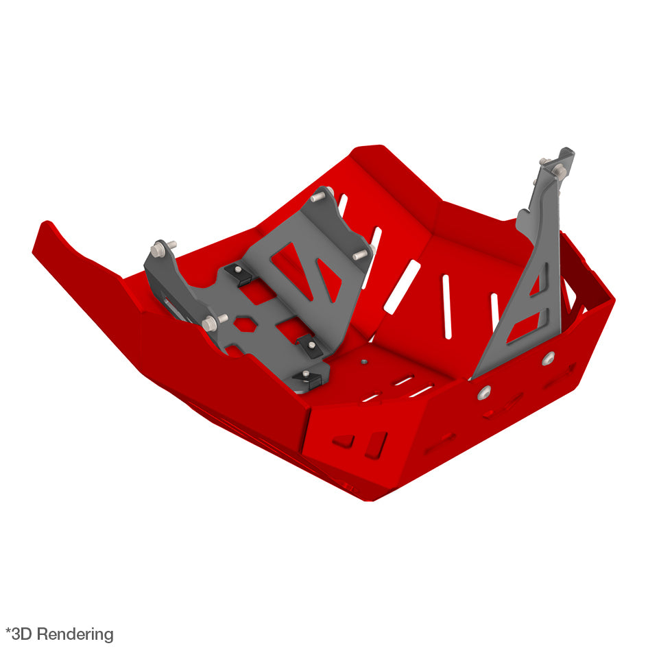 Crosspro Aluminium Engine Guard, Red – CFMoto 700 MT 2024
