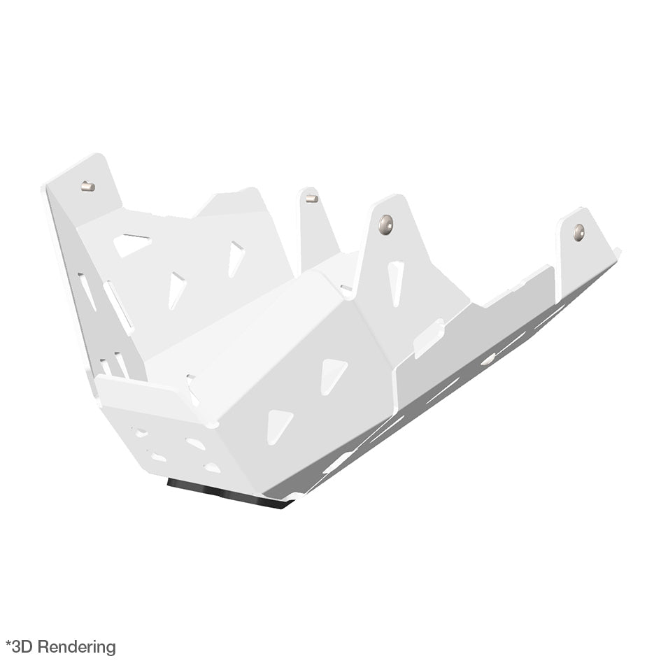 Crosspro Aluminium Engine Guard, White – Kawasaki Versys 650 2021–2024
