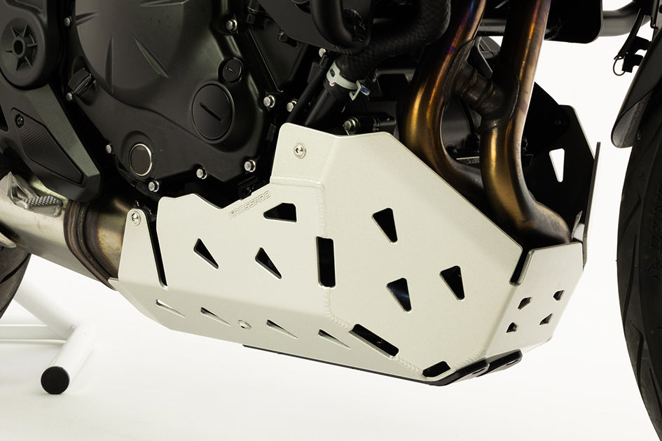 Crosspro Aluminium Engine Guard, Ice Polish Protected – Kawasaki Versys 650 2021–2024
