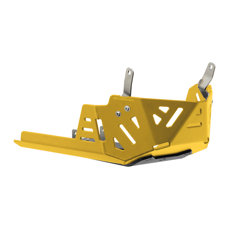 Crosspro Aluminium Engine Guard, Yellow – KTM 390 Adventure R / X 2025–2026