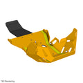 Crosspro Aluminium Engine Guard, Yellow – Suzuki DR-Z4S / SM 2025–2026
