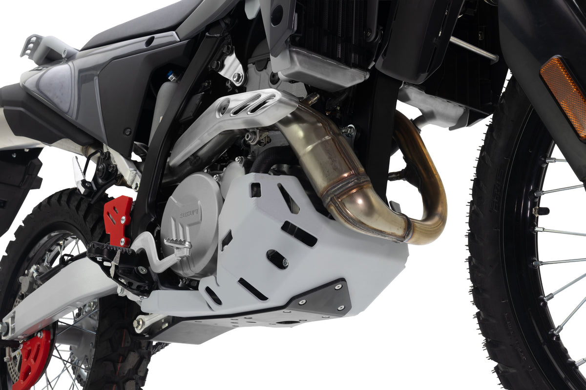 Crosspro Aluminium Engine Guard, Textured Gray – Suzuki DR-Z4S / SM 2025–2026