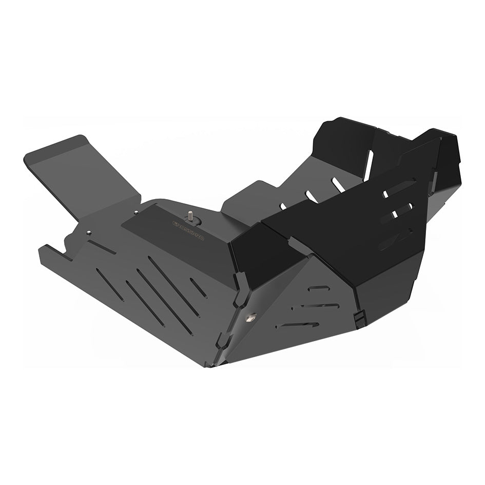 Crosspro Aluminium Engine Guard, Black - inc SE ; Compatible with OEM Crash Bars