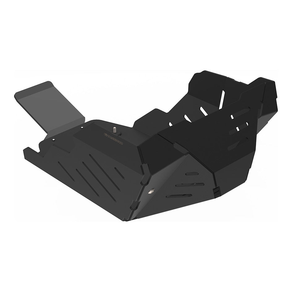 Crosspro Aluminium Engine Guard, Textured Black - inc SE ; Compatible with OEM Crash Bars