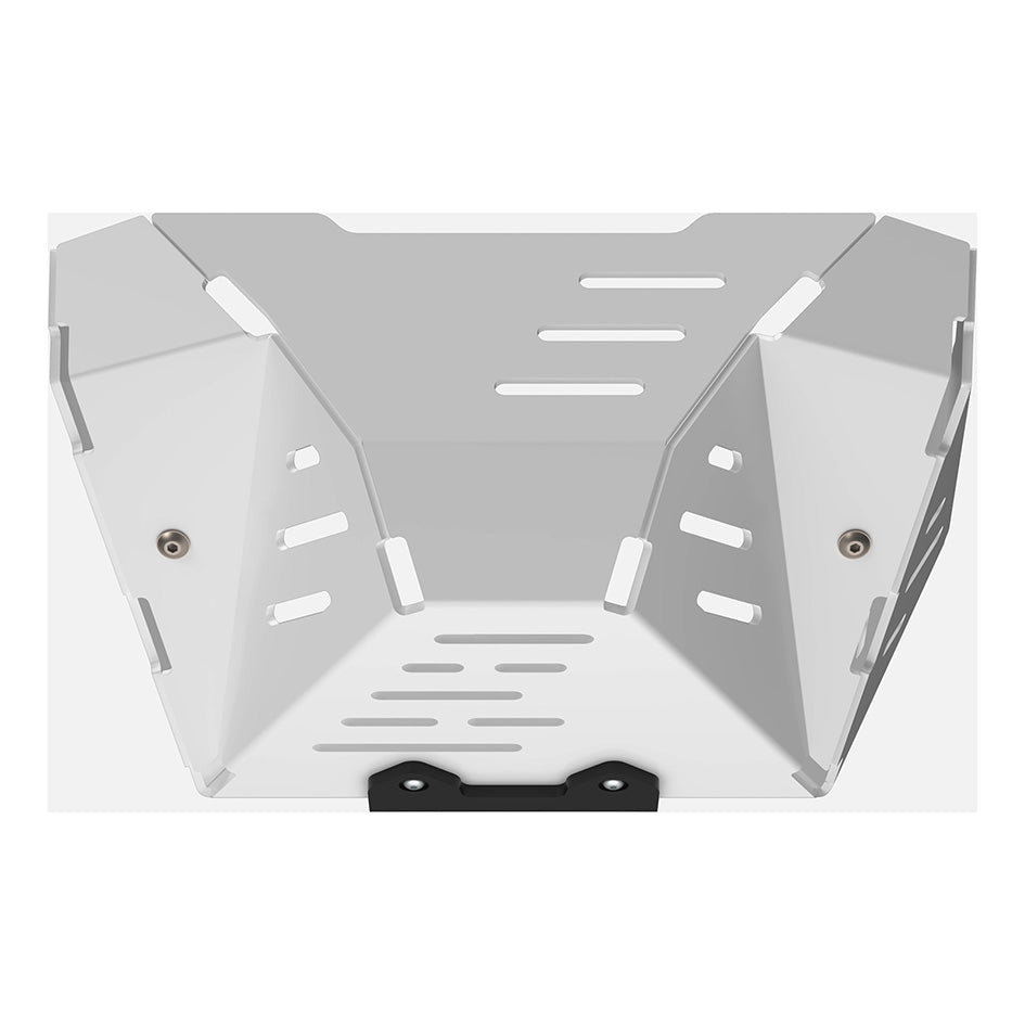 Crosspro Aluminium Engine Guard, White - inc SE ; Compatible with OEM Crash Bars