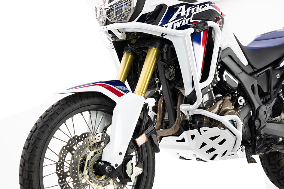 Crosspro Aluminium Engine Guard, White - inc DCT