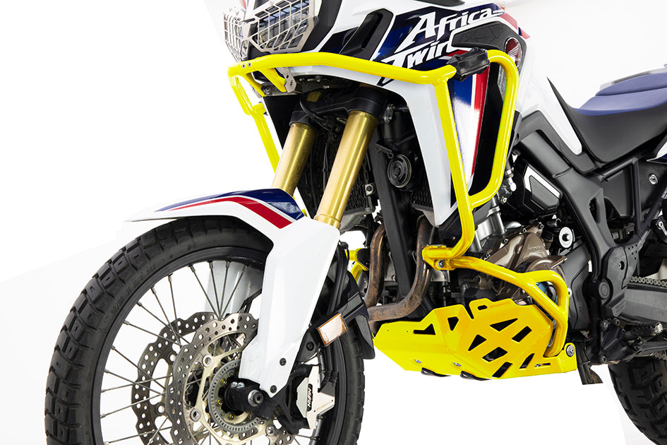 Crosspro Aluminium Engine Guard, Yellow - inc DCT
