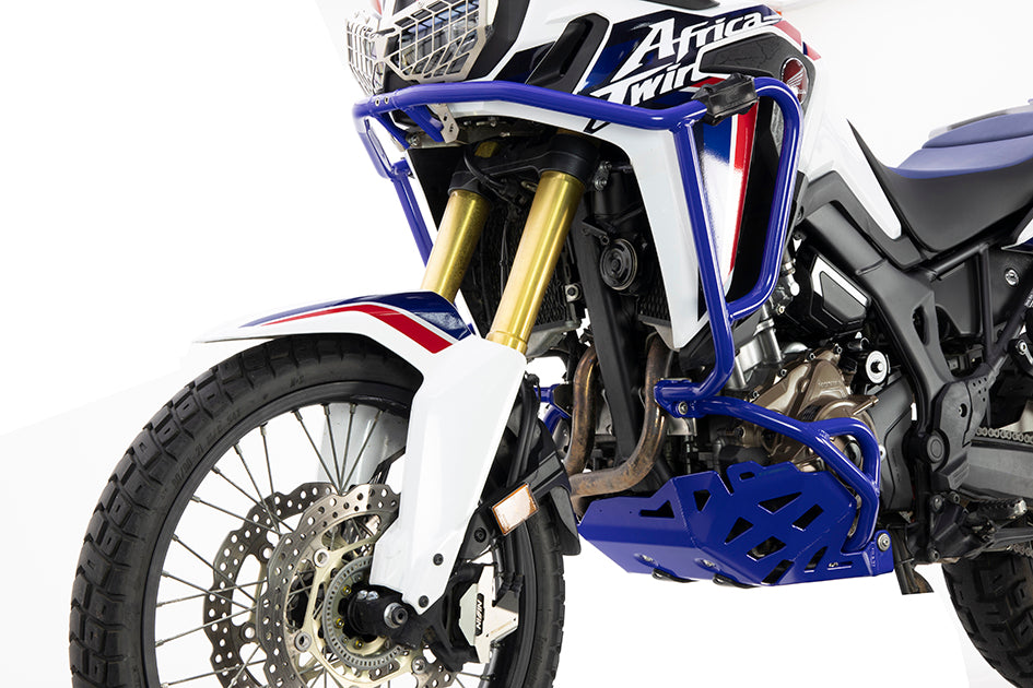 Crosspro Aluminium Engine Guard, Blue - inc DCT