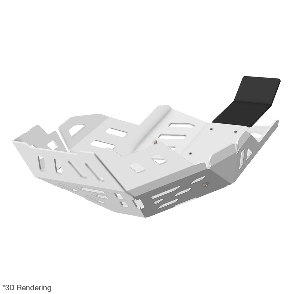 Crosspro Aluminium Engine Guard, White - Base model,Rally Edition