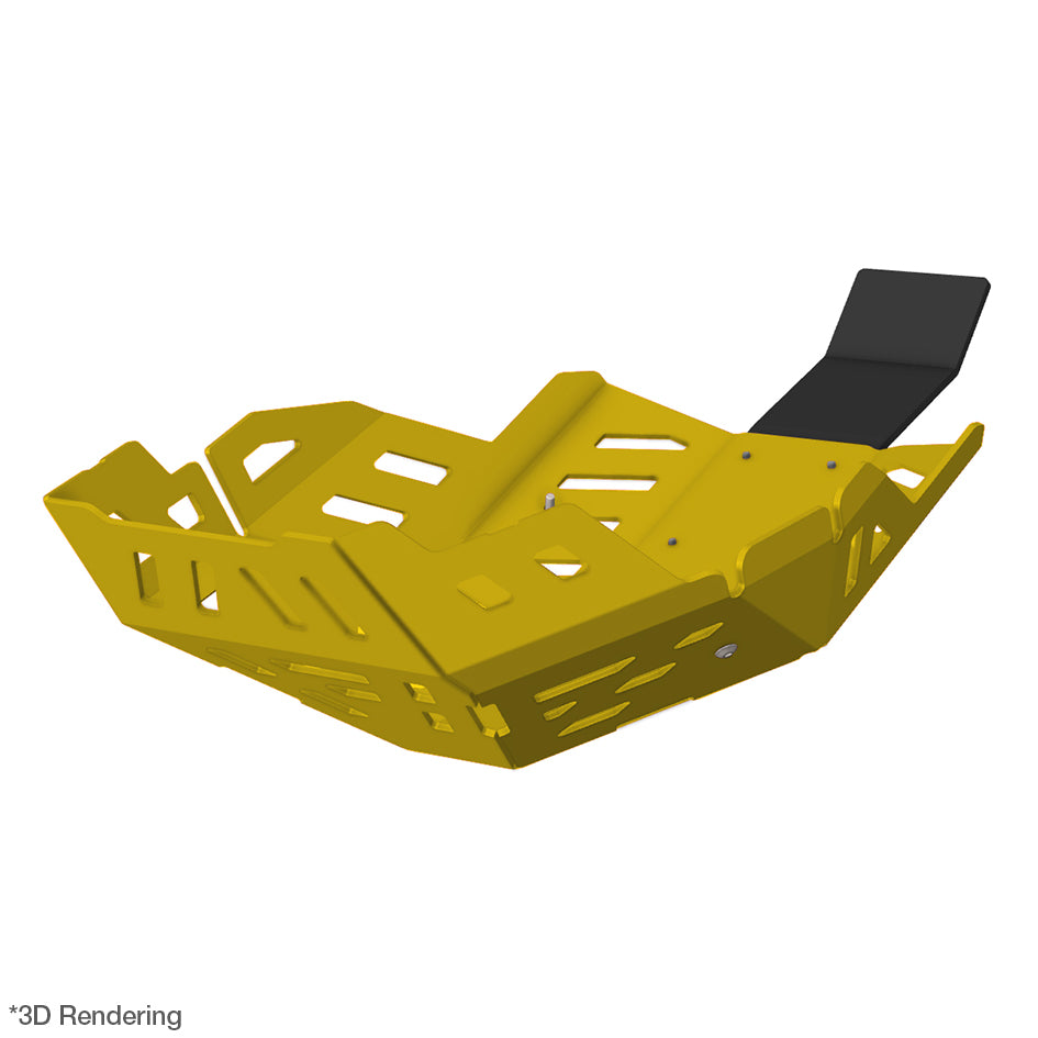 Crosspro Aluminium Engine Guard, Yellow - Base model,Rally Edition