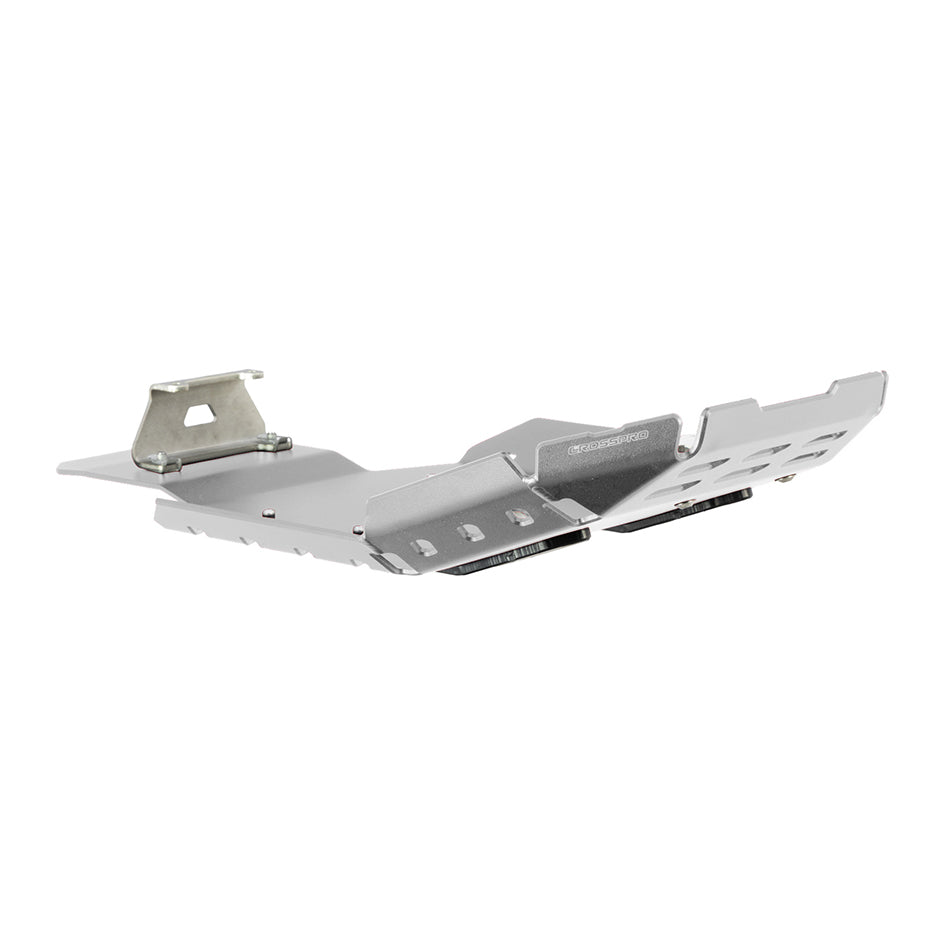 Crosspro Aluminium Engine Guard, White - Compatible with OEM Crash Bars (2CP090080C0006)