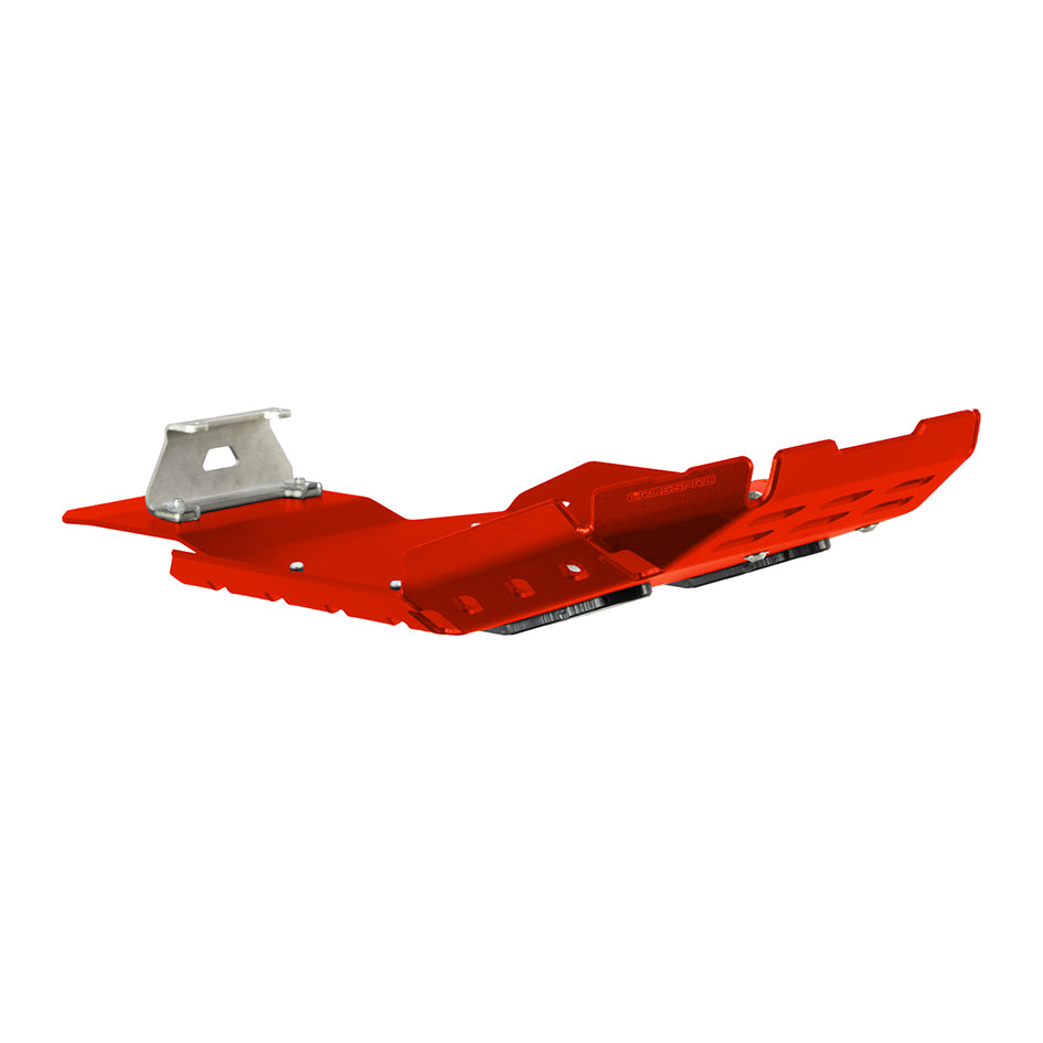 Crosspro Aluminium Engine Guard, Orange - Compatible with OEM Crash Bars (2CP090080C0010)