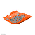 Crosspro Aluminium Engine Guard, Orange - Compatible with OEM Crash Bars/Centre Stand