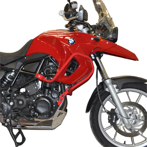 Crosspro Aluminium Crash Bar Red – BMW F650GS 2008–2012