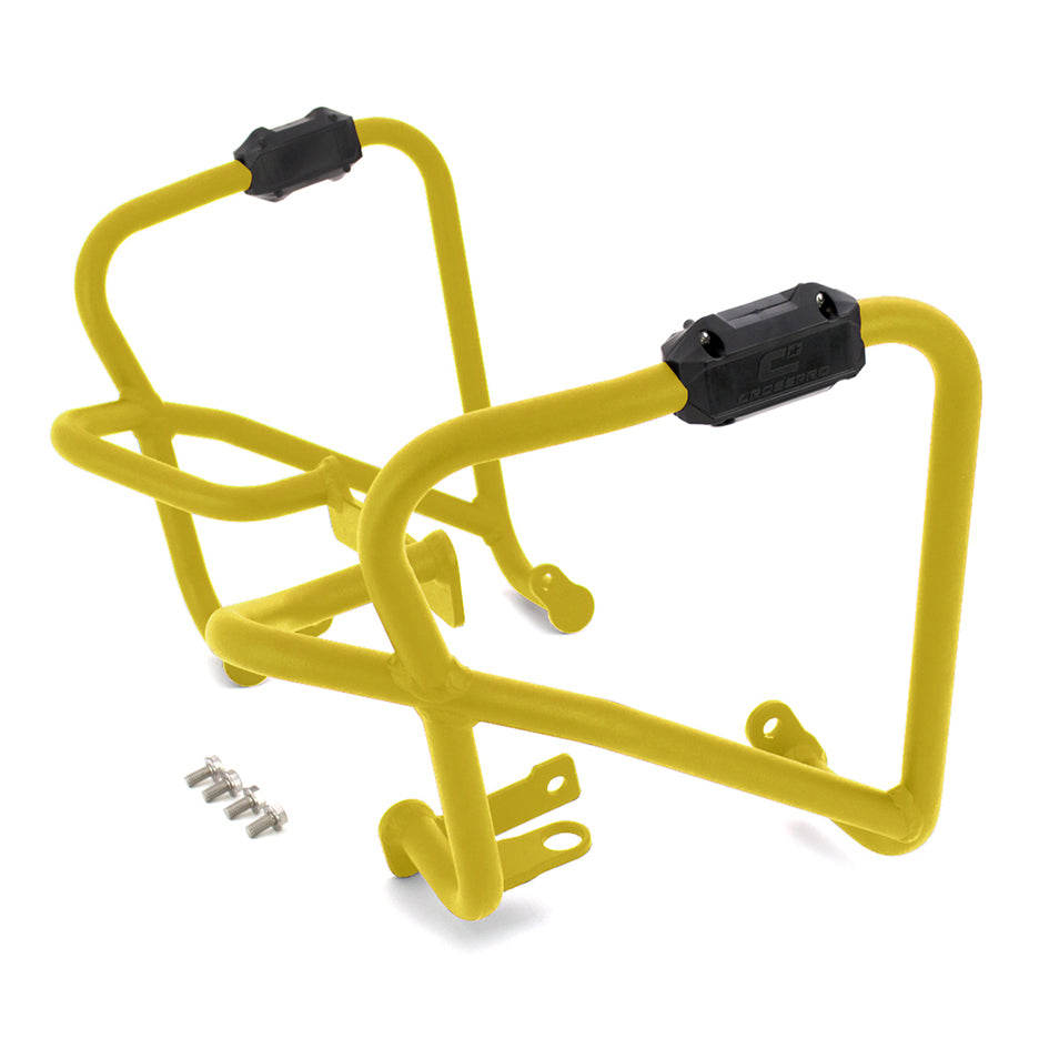 Crosspro Aluminium Crash Bar Yellow - Compatible with OEM Skid Plate – Yamaha XT1200Z Super Tenere 2010–2014