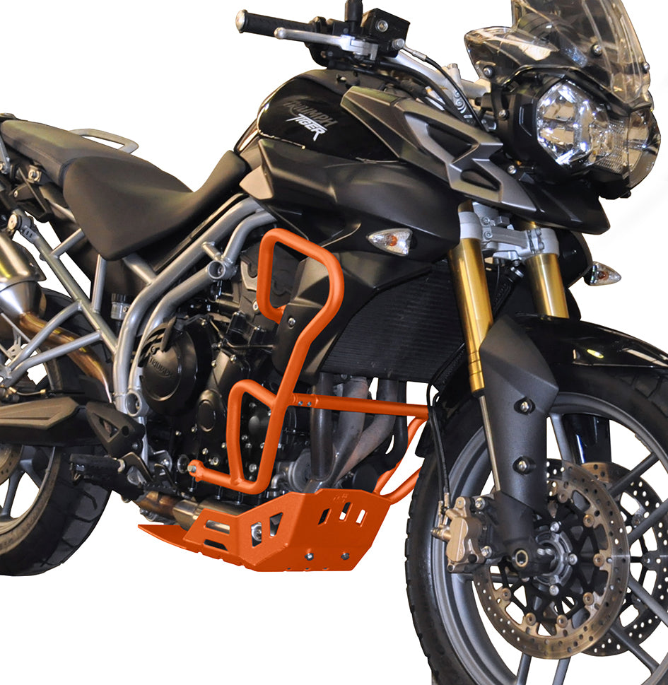 Crosspro Aluminium Crash Bar Orange – Triumph Tiger 800 2011–2013 / Triumph Tiger 800 XC 2011–2014