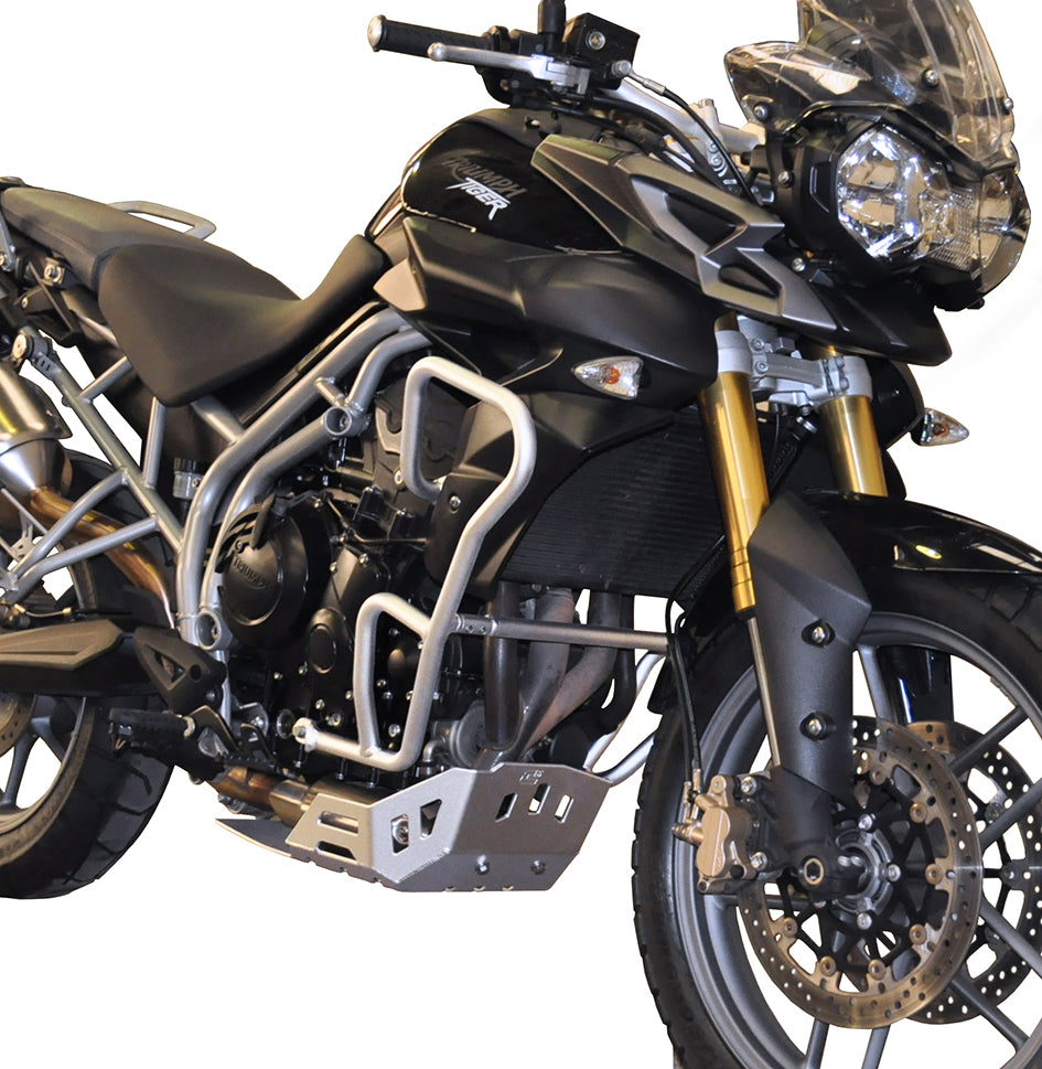 Crosspro Aluminium Crash Bar Ice Polish Protected – Triumph Tiger 800 2011–2013 / Triumph Tiger 800 XC 2011–2014