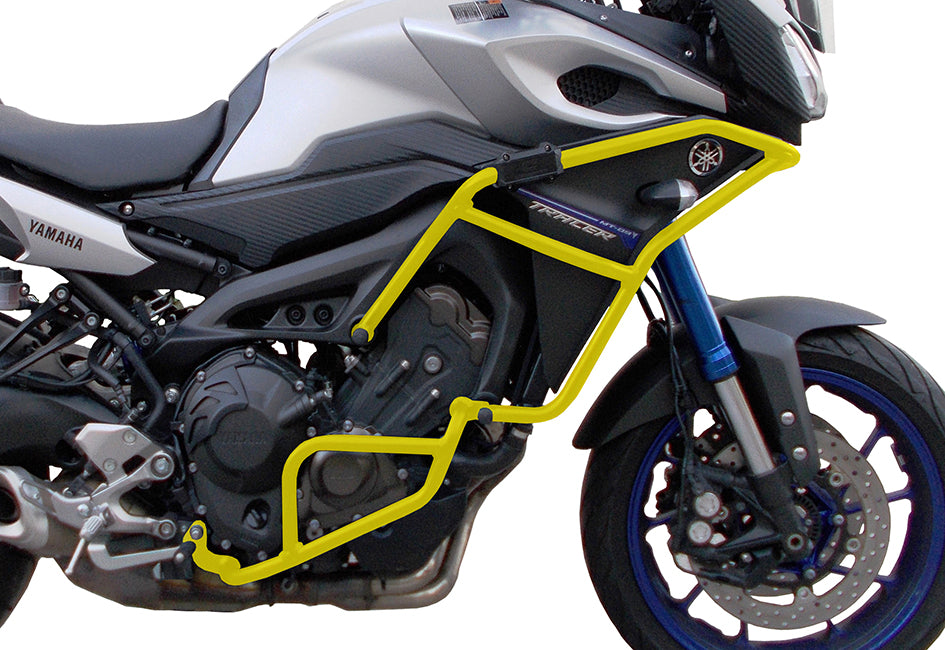 Crosspro Aluminium Crash Bar Yellow – Yamaha Tracer 900 / GT 2015–2017
