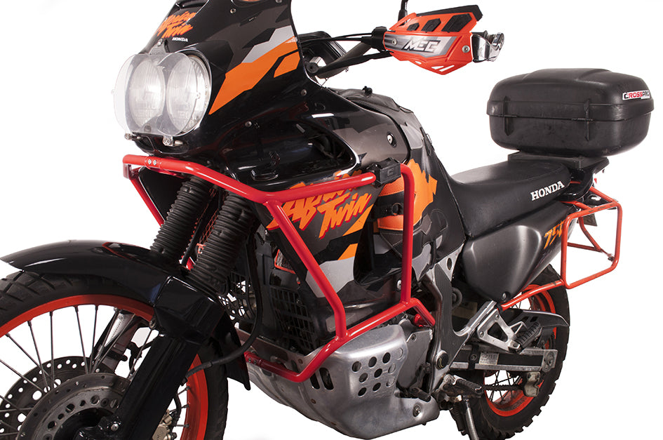 Crosspro Aluminium Crash Bar Red – Honda XRV 750 Africa Twin 1993–2000