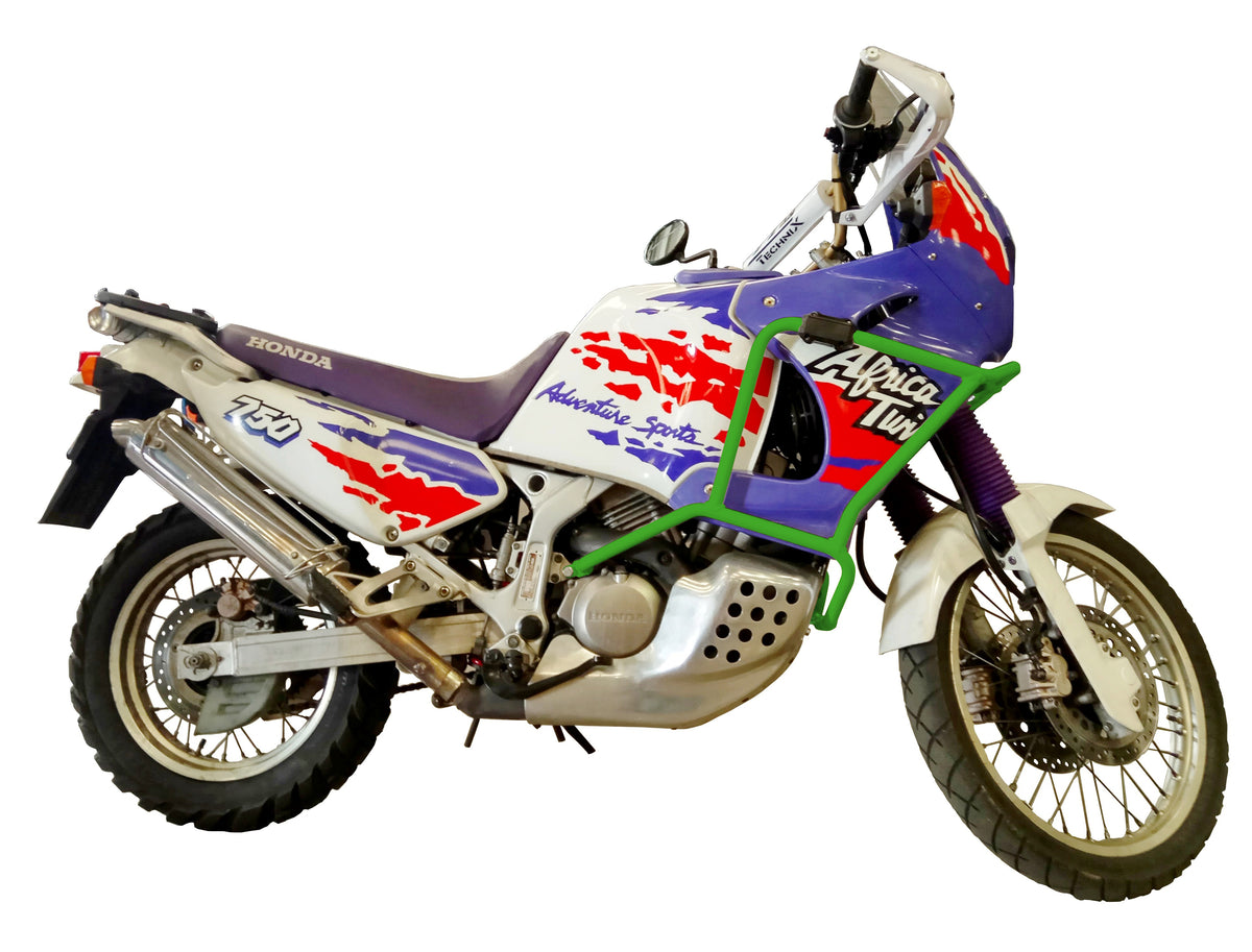 Crosspro Aluminium Crash Bar Green – Honda XRV 750 Africa Twin 1993–2000