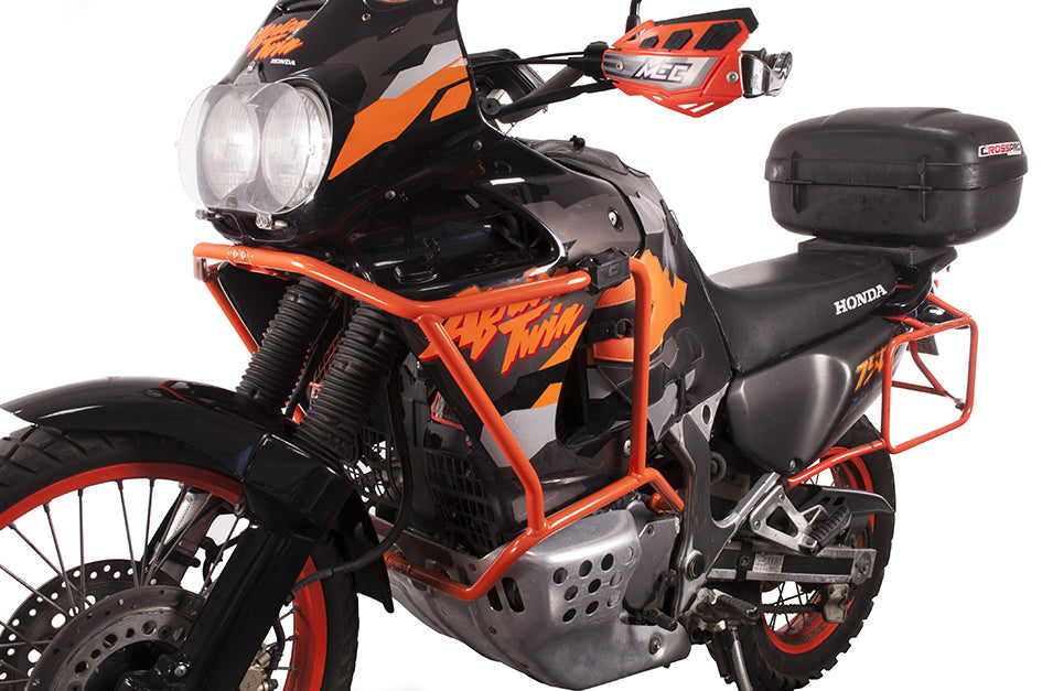 Crosspro Aluminium Crash Bar Orange – Honda XRV 750 Africa Twin 1993–2000
