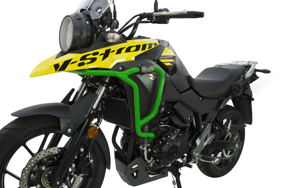 Crosspro Aluminium Crash Bar Green – Suzuki DL 250 V-Strom 2021–2023 / Suzuki V-Strom 250 2018–2020