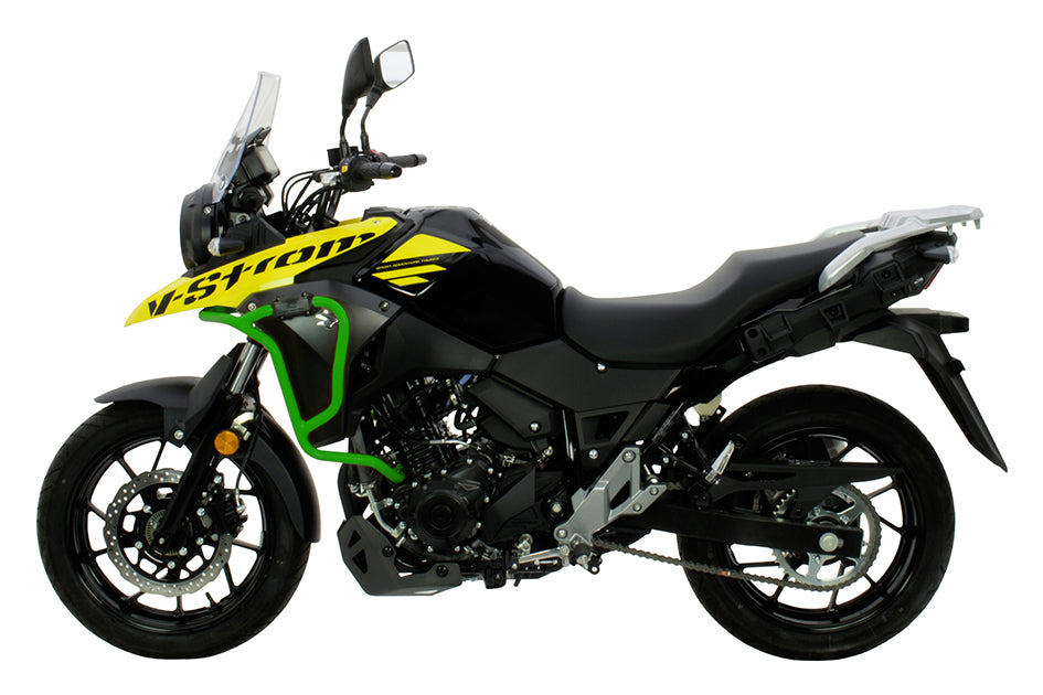 Crosspro Aluminium Crash Bar Green – Suzuki DL 250 V-Strom 2021–2023 / Suzuki V-Strom 250 2018–2020