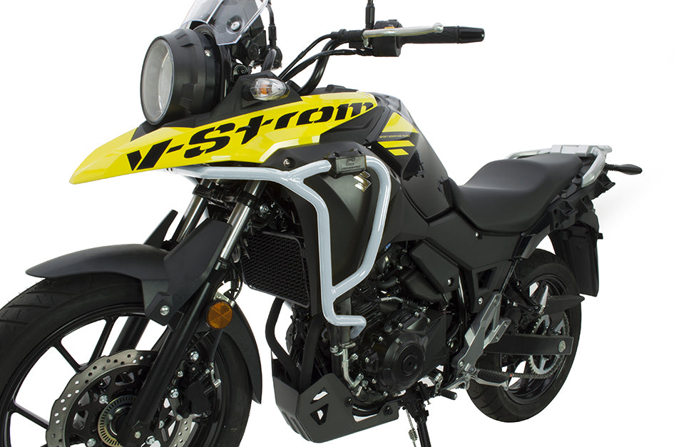 Crosspro Aluminium Crash Bar Ice Polish Protected – Suzuki DL 250 V-Strom 2021–2023 / Suzuki V-Strom 250 2018–2020