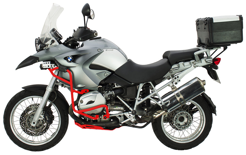 Crosspro Aluminium Crash Bar Red – BMW R1200GS 2004–2007