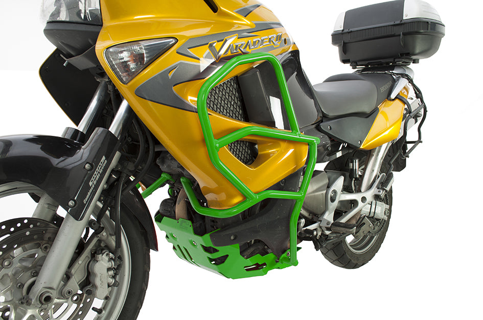Crosspro Aluminium Crash Bar Green – Honda Varadero XL1000 2005–2011