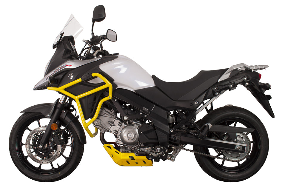 Crosspro Aluminium Crash Bar Yellow – Suzuki DL 650 V-Strom 2023 / Suzuki V-Strom 650 / XT 2017–2025