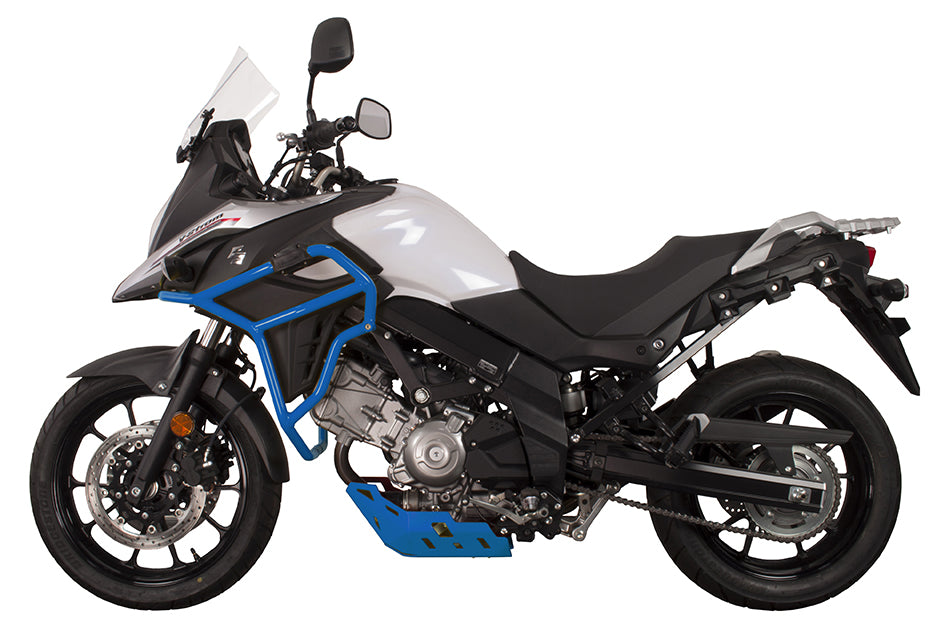 Crosspro Aluminium Crash Bar Blue – Suzuki DL 650 V-Strom 2023 / Suzuki V-Strom 650 / XT 2017–2025
