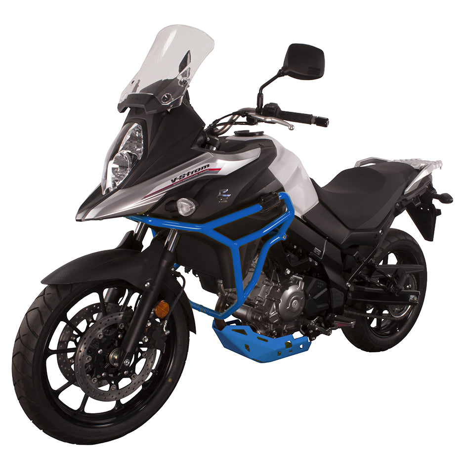 Crosspro Aluminium Crash Bar Blue – Suzuki DL 650 V-Strom 2023 / Suzuki V-Strom 650 / XT 2017–2025