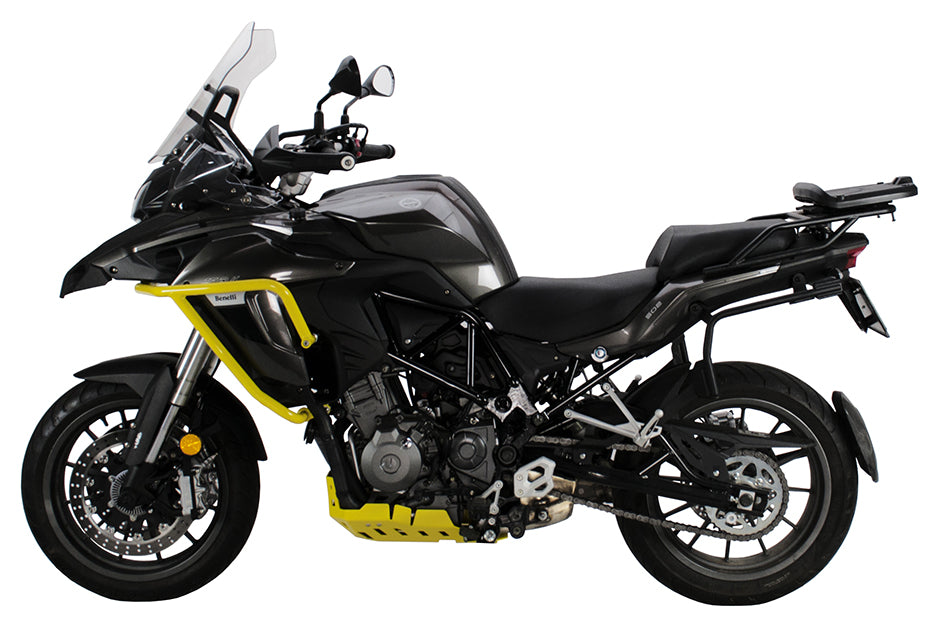 Crosspro Aluminium Crash Bar Yellow – Benelli TRK 502 Adventure (500cc) 2018–2024 / Benelli TRK 502X (500cc) 2018–2024