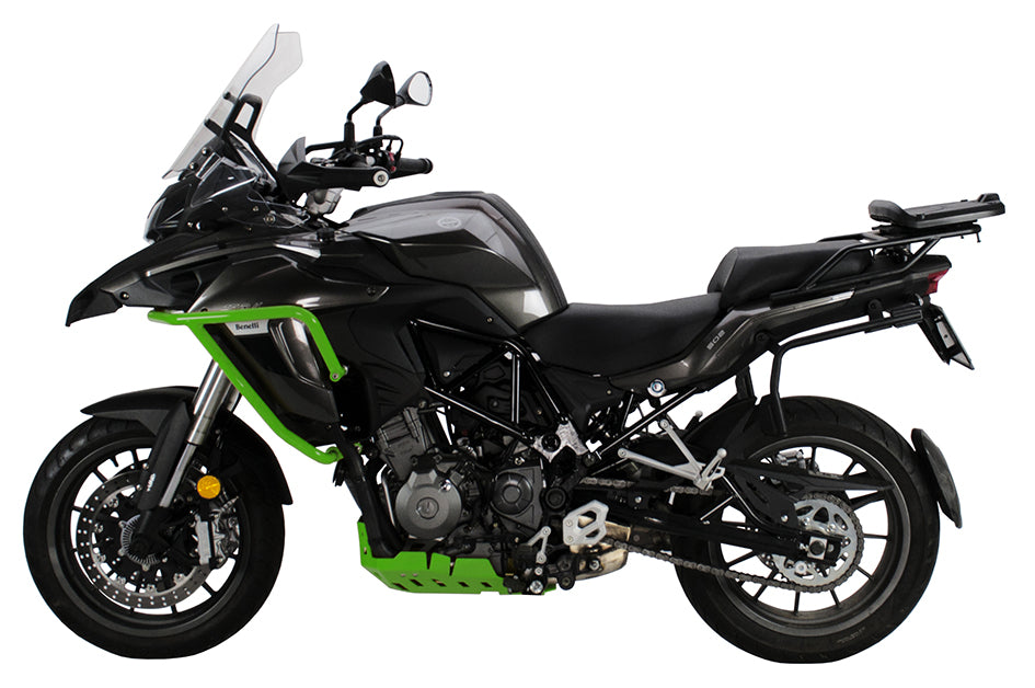 Crosspro Aluminium Crash Bar Green – Benelli TRK 502 Adventure (500cc) 2018–2024 / Benelli TRK 502X (500cc) 2018–2024