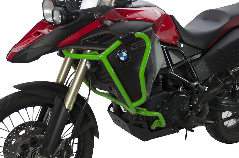 Crosspro Aluminium Crash Bar Green – BMW F800GS 2017–2018 / BMW F800GS Adventure 2013–2016