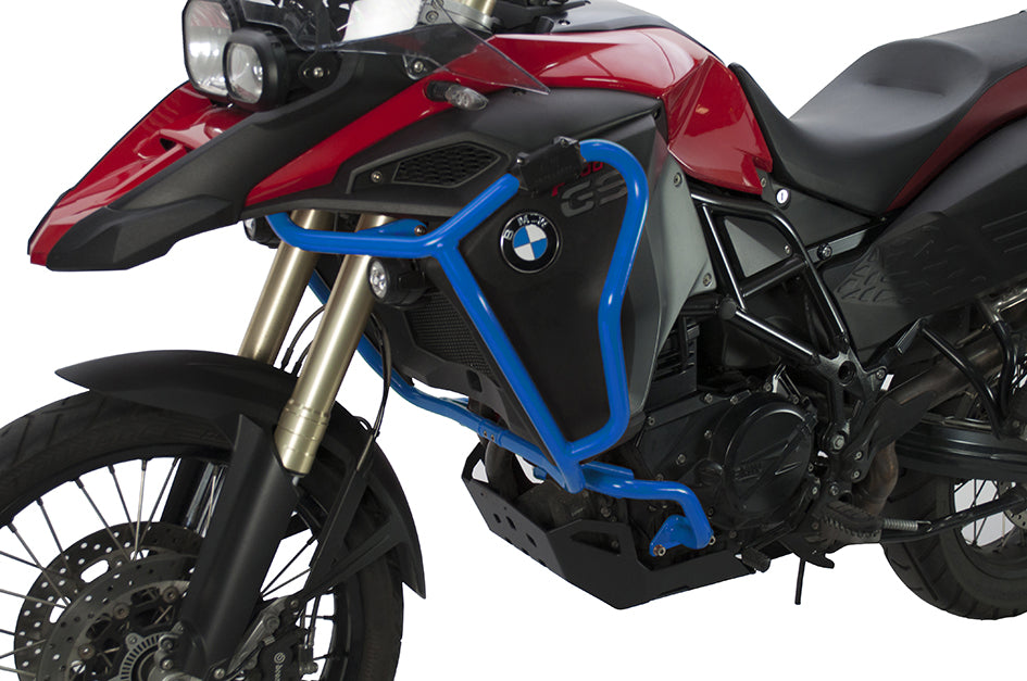 Crosspro Aluminium Crash Bar Blue – BMW F800GS 2017–2018 / BMW F800GS Adventure 2013–2016