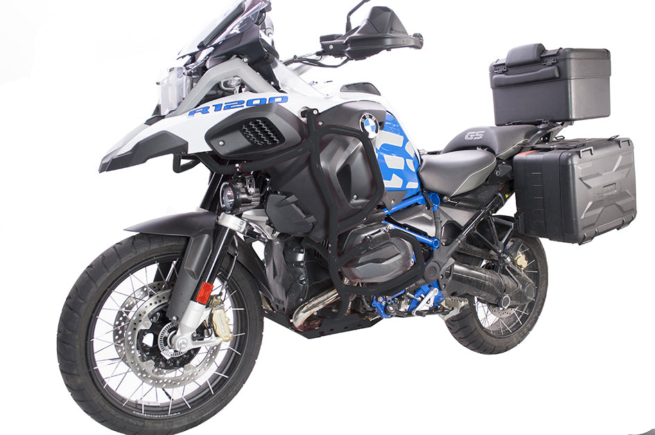 Crosspro Aluminium Crash Bar Textured Black – BMW R1200GS Adventure 2014–2018