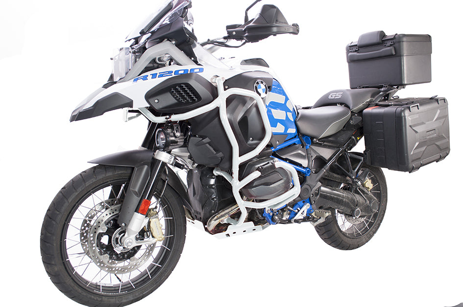 Crosspro Aluminium Crash Bar White – BMW R1200GS Adventure 2014–2018