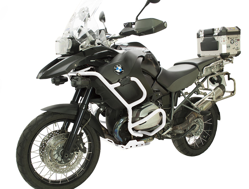 Crosspro Aluminium Crash Bar White – BMW R1200GS Adventure 2010–2013